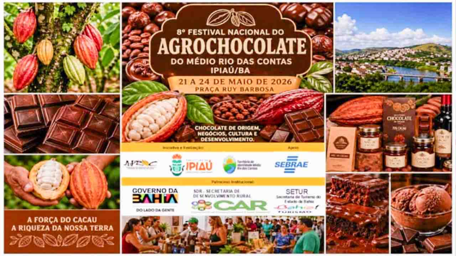 Ipiaú: capital do chocolate; confira a programação