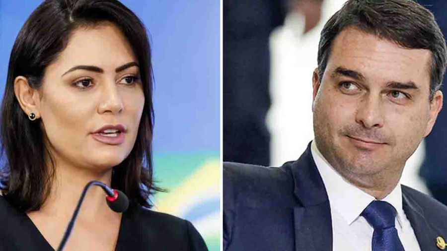 Áudio expõe Flávio e racha no PL: grupo quer Michelle Bolsonaro no lugar do senador